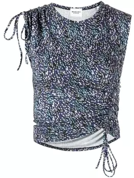 Marant toile блузка Janis с принтом, синий