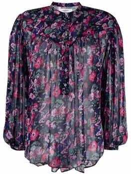 Marant toile блузка Kiledia с цветочным принтом, синий