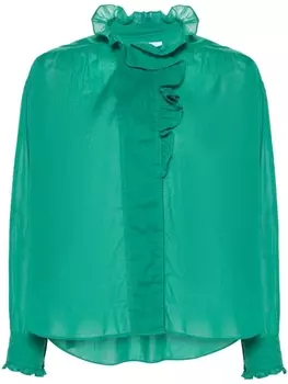 Marant toile блузка Pamias с оборками, зеленый