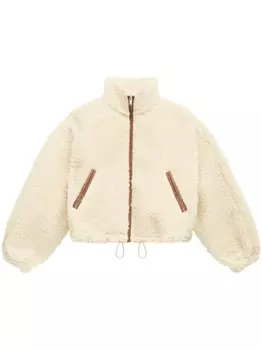 MARANT TOILE бомбер из овчины, нейтральный цвет