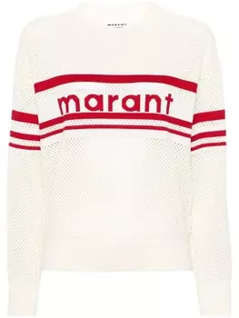 Marant toile джемпер Arwen рыхлой вязки, нейтральный цвет