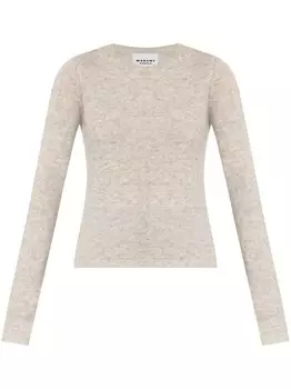 MARANT TOILE джемпер с круглым вырезом и начесом, нейтральный цвет