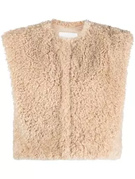 Marant toile флисовый жилет, нейтральный цвет