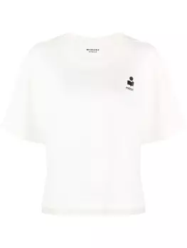 Marant toile футболка с логотипом, белый