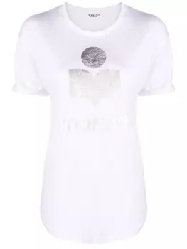 Marant toile футболка с логотипом, белый