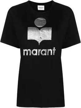 Marant toile футболка с логотипом, черный