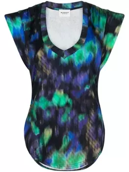 Marant toile футболка Zilen из органического хлопка, синий