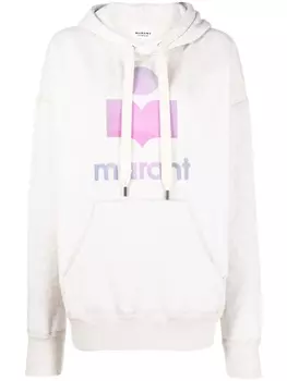 Marant toile худи Mansel с логотипом, нейтральный цвет