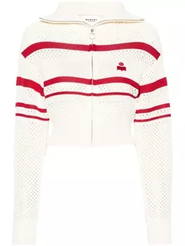 Marant toile кардиган Alec рыхлой вязки, нейтральный цвет