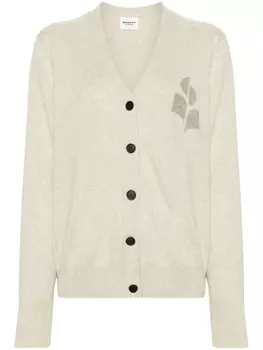 Marant toile кардиган Karin с логотипом, серый