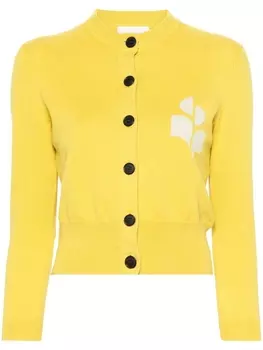 Marant toile кардиган Newton с логотипом, желтый