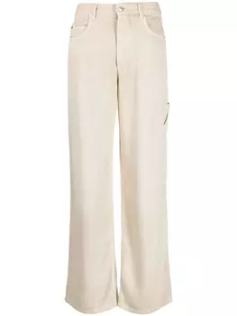 Marant toile Mara straight-leg jeans, нейтральный цвет