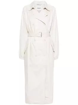 MARANT TOILE пальто-тренч Cacilda, нейтральный цвет