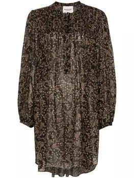 MARANT TOILE платье Danael с цветочным принтом, черный