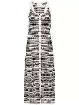 MARANT TOILE платье макси Haroya в полоску, черный