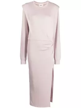 Marant toile платье макси Mafalda с длинными рукавами, розовый