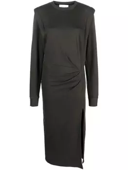 MARANT TOILE платье миди со сборками, черный