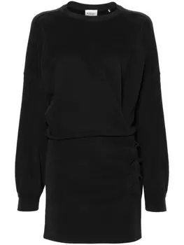 Marant toile платье мини Samuela из органического хлопка, черный