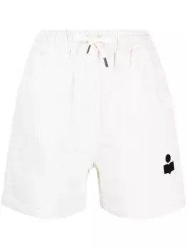 Marant toile спортивные шорты с логотипом, нейтральный цвет