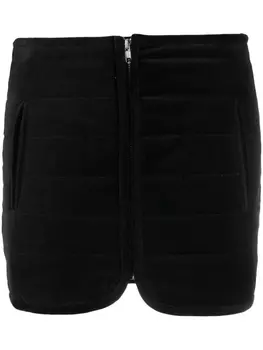 Marant toile стеганая юбка мини Arona из бархата, черный