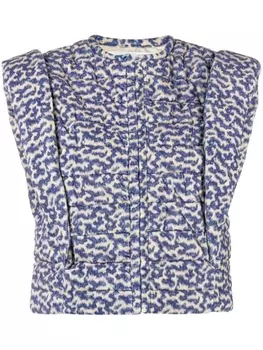 Marant toile стеганый жилет Aziela, синий