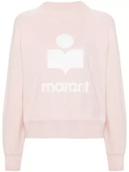 Marant toile толстовка Moby с логотипом, розовый