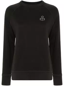 Marant toile толстовка с логотипом, черный