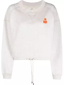 Marant toile толстовка с логотипом, нейтральный цвет