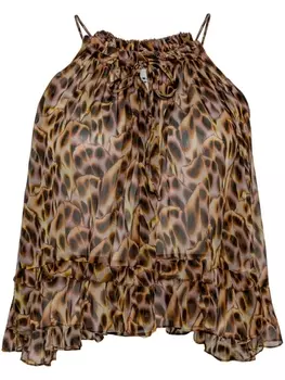 Marant toile топ Fabino с вырезом халтер, коричневый