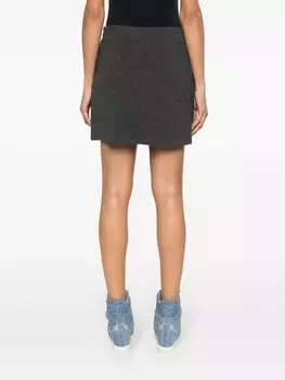 MARANT TOILE трикотажная юбка мини Amaline, серый