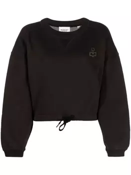 Marant toile укороченная толстовка Margo с логотипом, черный