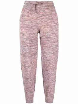 MARANT TOILE зауженные спортивные брюки с принтом, розовый