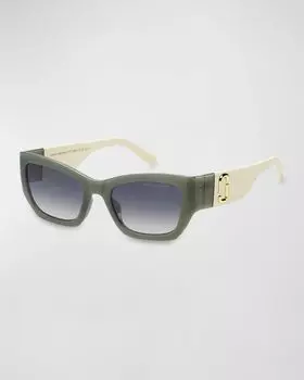 Marc 723S Солнцезащитные очки «кошачий глаз» с пропионатом Marc Jacobs, цвет Green