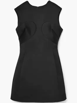 Marc Jacobs атласное платье мини, черный