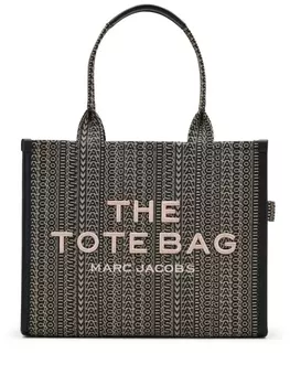 Marc Jacobs большая сумка-тоут с монограммным жаккардом, черный