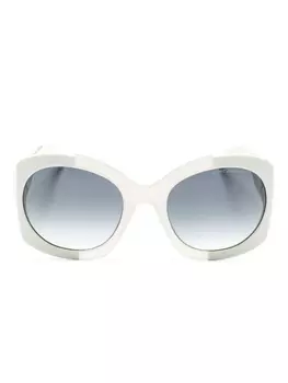 Marc Jacobs Eyewear солнцезащитные очки 722/S в массивной оправе, белый