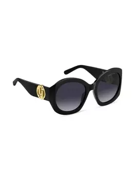 Marc Jacobs Eyewear солнцезащитные очки 722 в массивной оправе, черный