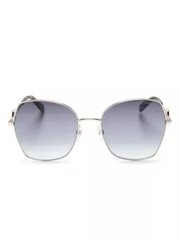 Marc Jacobs Eyewear солнцезащитные очки J Marc в массивной оправе, золотистый
