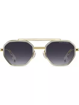 Marc Jacobs Eyewear солнцезащитные очки-пилоты, золотой