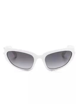 Marc Jacobs Eyewear солнцезащитные очки с тисненым логотипом, белый