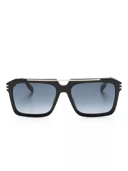 Marc Jacobs Eyewear солнцезащитные очки трапециевидной формы, черный