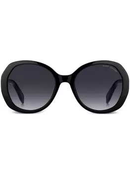 Marc Jacobs Eyewear солнцезащитные очки в круглой оправе, черный