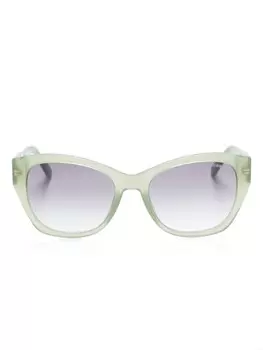 Marc Jacobs Eyewear солнцезащитные очки в квадратной оправе с логотипом, зеленый