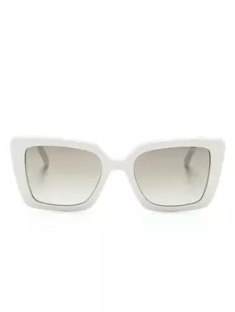 Marc Jacobs Eyewear солнцезащитные очки в квадратной оправе, нейтральный цвет