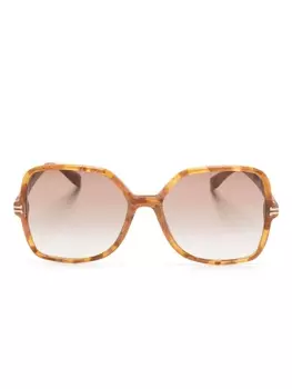 Marc Jacobs Eyewear солнцезащитные очки в массивной оправе, коричневый