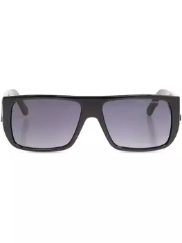 Marc Jacobs Eyewear солнцезащитные очки в прямоугольной оправе с логотипом, черный