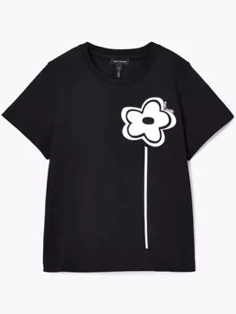Marc Jacobs футболка Daisy, черный