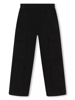 Marc Jacobs Kids брюки карго с нашивкой-логотипом, черный
