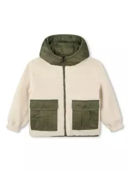 Marc Jacobs Kids двусторонний бомбер с логотипом, зеленый