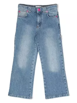 Marc Jacobs Kids джинсы с контрастными полосками, синий